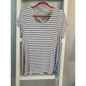 Black & white stripe tunic